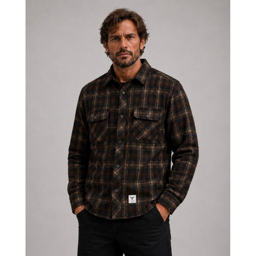 New Adrian cotton check shirt