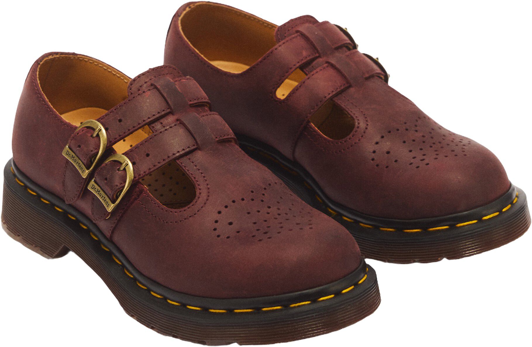 8065 Mary Jane Cherry Red Crazy Horse