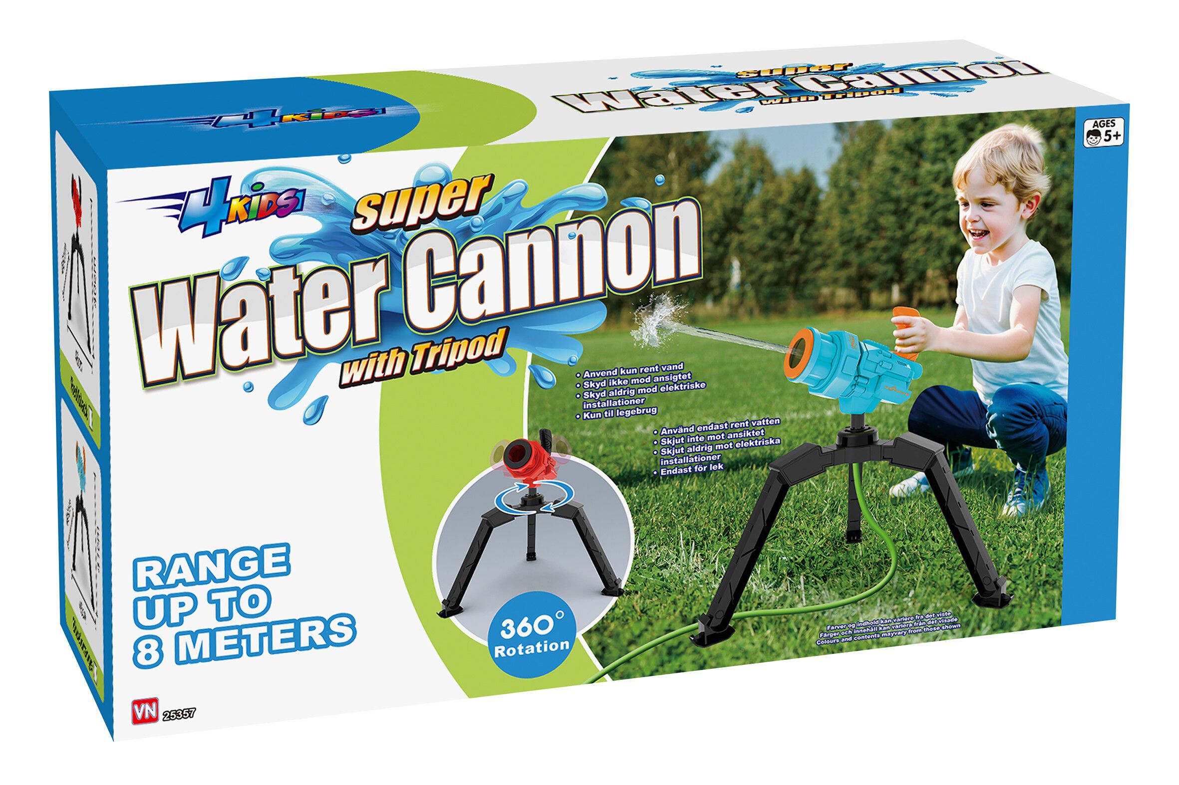 4KIDS VAND-KANON BL&Aring;/R&Oslash;D