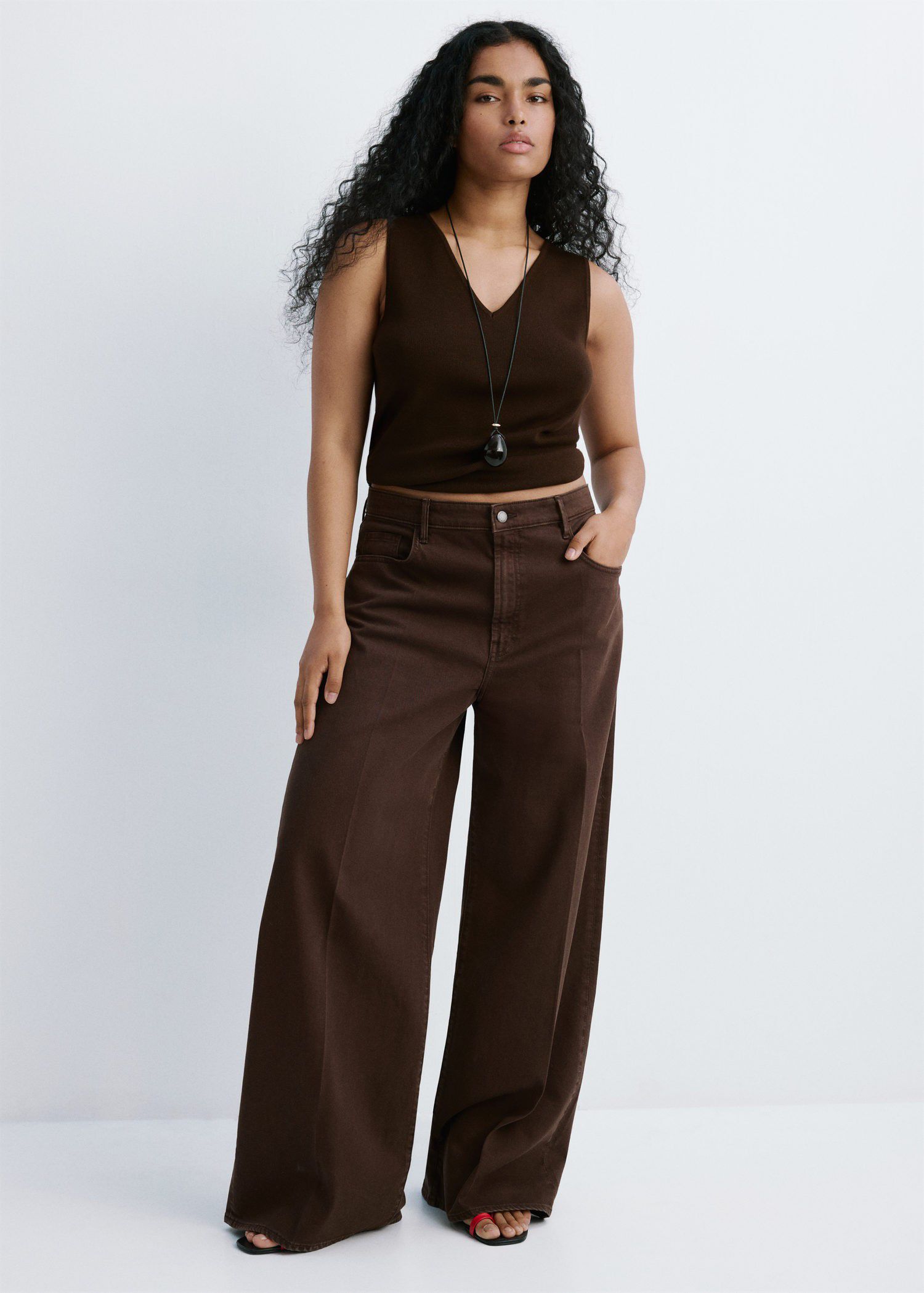 Fine-knit top
