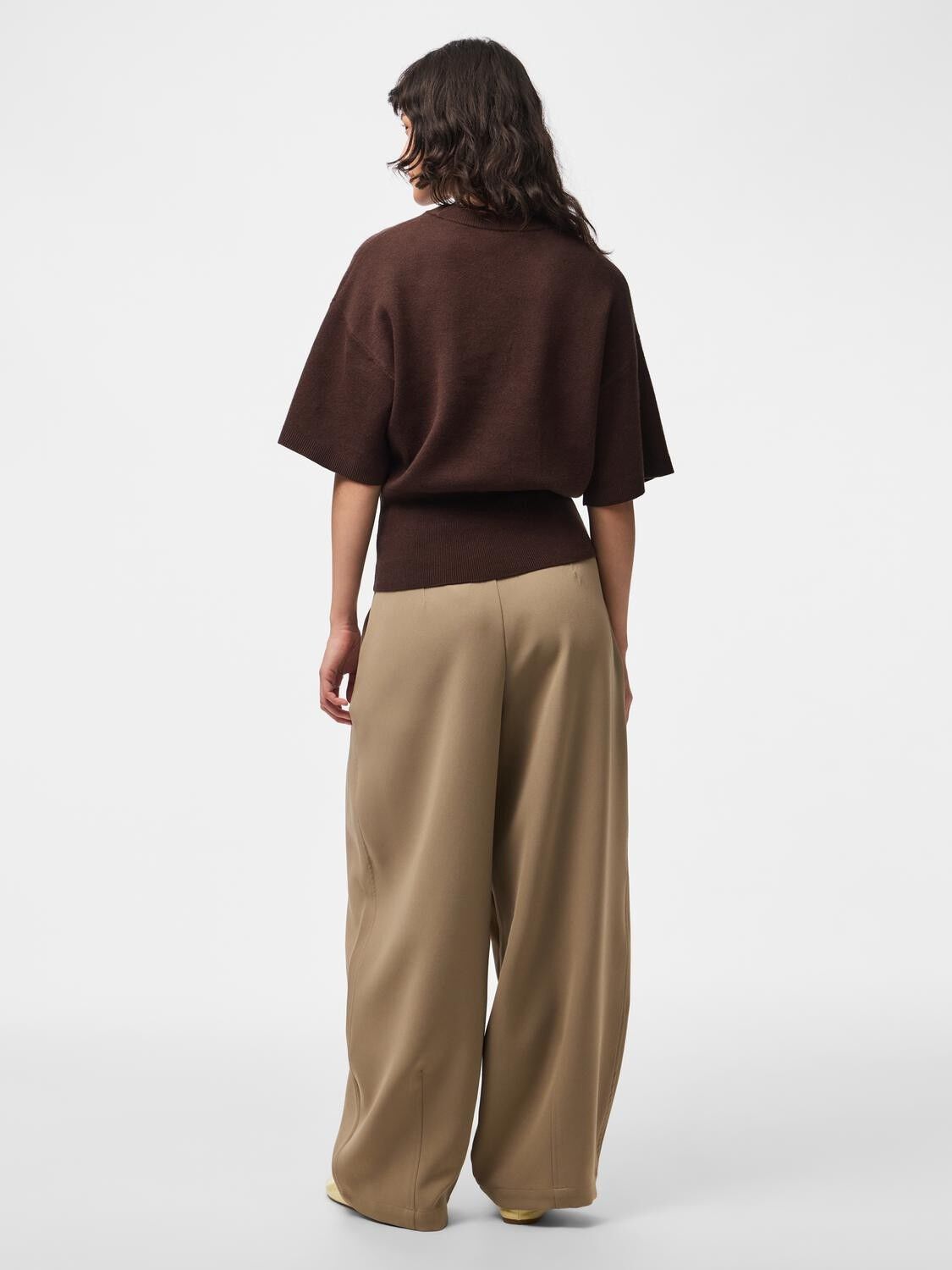 Pcjassy Ss O-Neck Waist Knit D2D