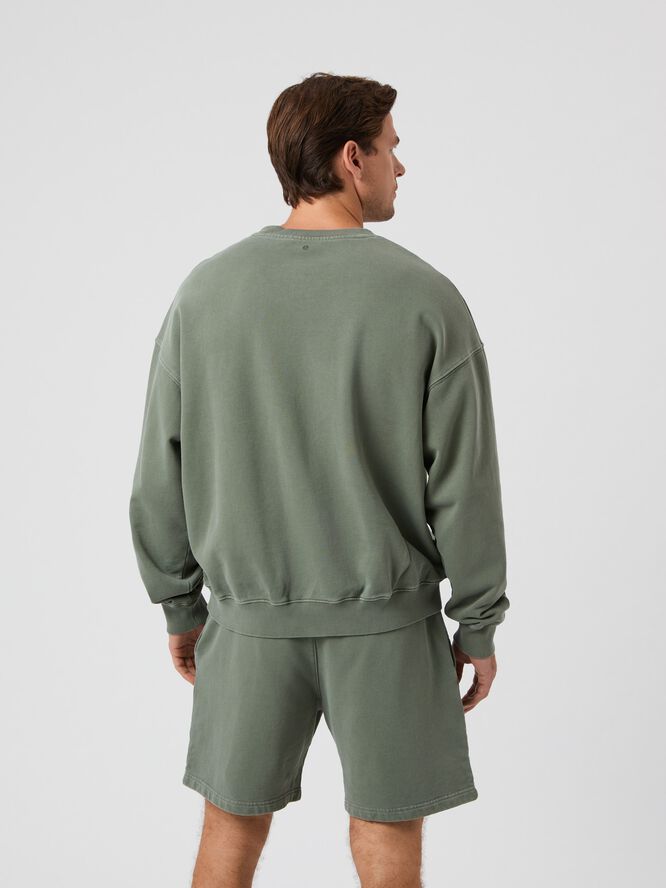 BORG OVERSIZED WASHED SWEATSHIRT