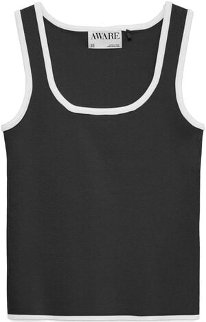 AWALICE SL U-NECK KNIT TOP