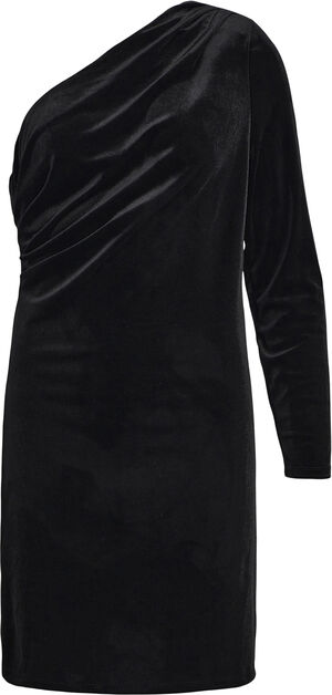 OBJBIANCA ONE SHOULDER SHORT DRESS