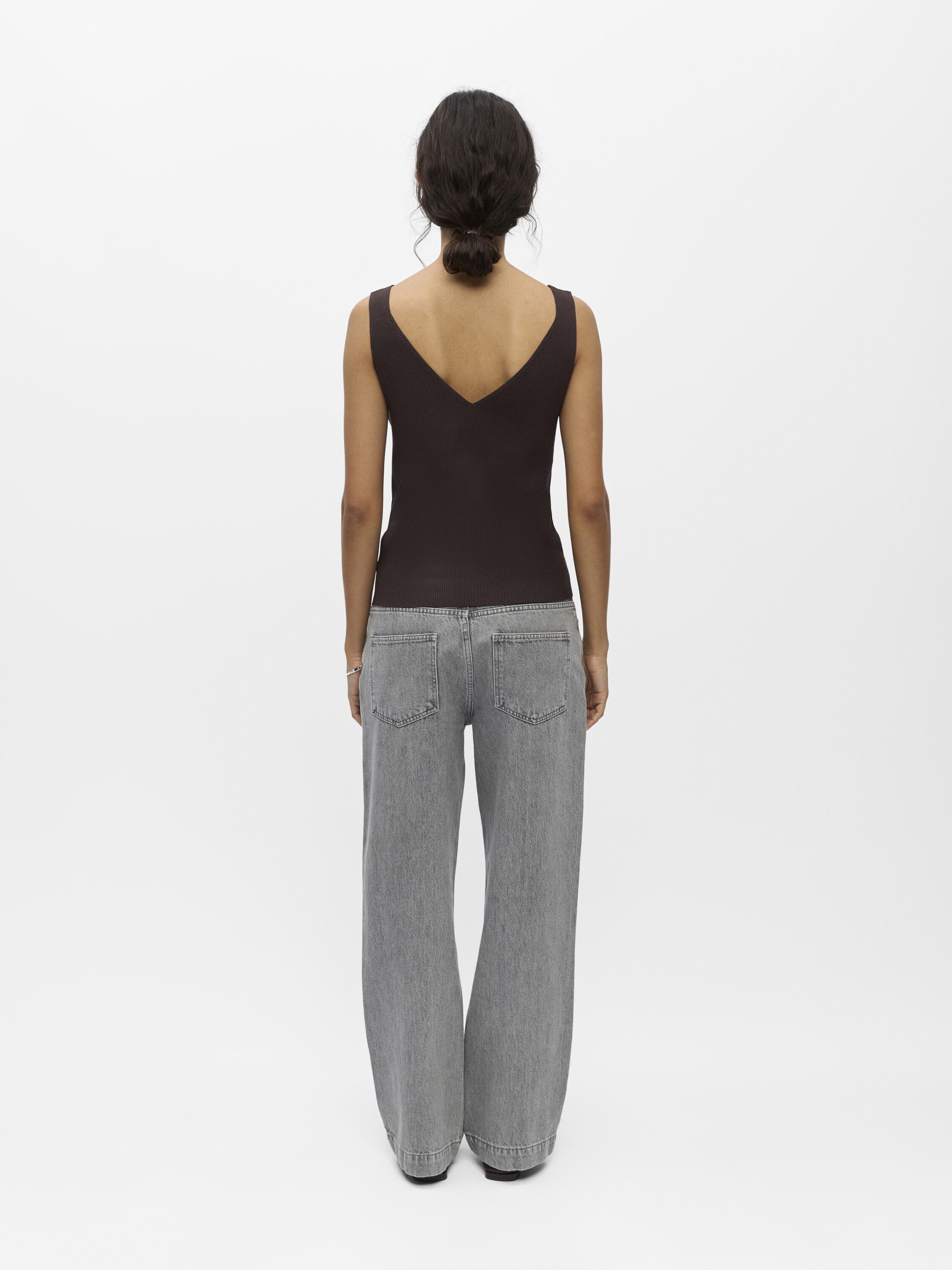OBJKUNI THESS S/L SINGLET KNIT TOP