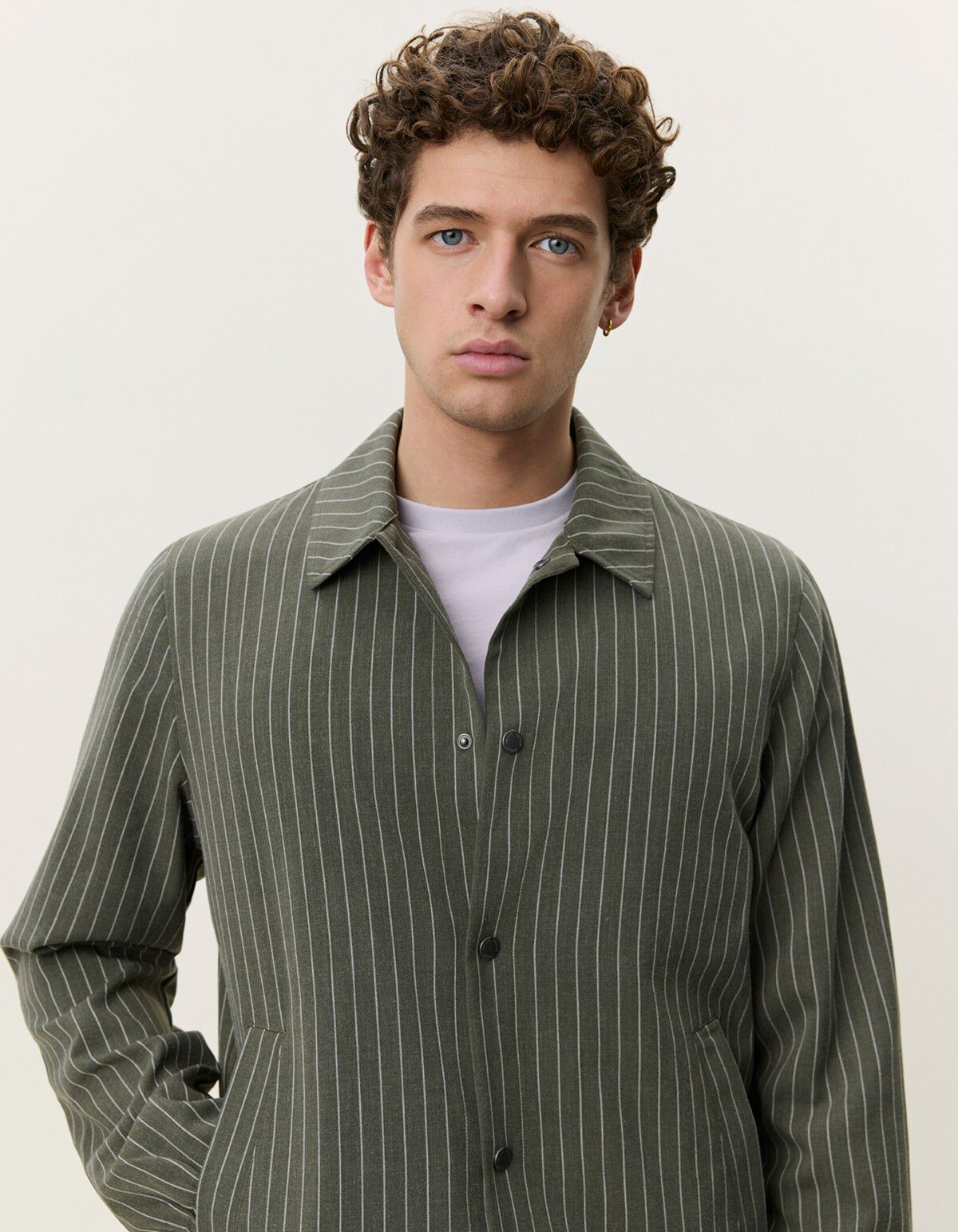 Pinstripe Coach Jacket