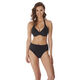 JEWEL COVE high waist bikini brief AS7236BLK