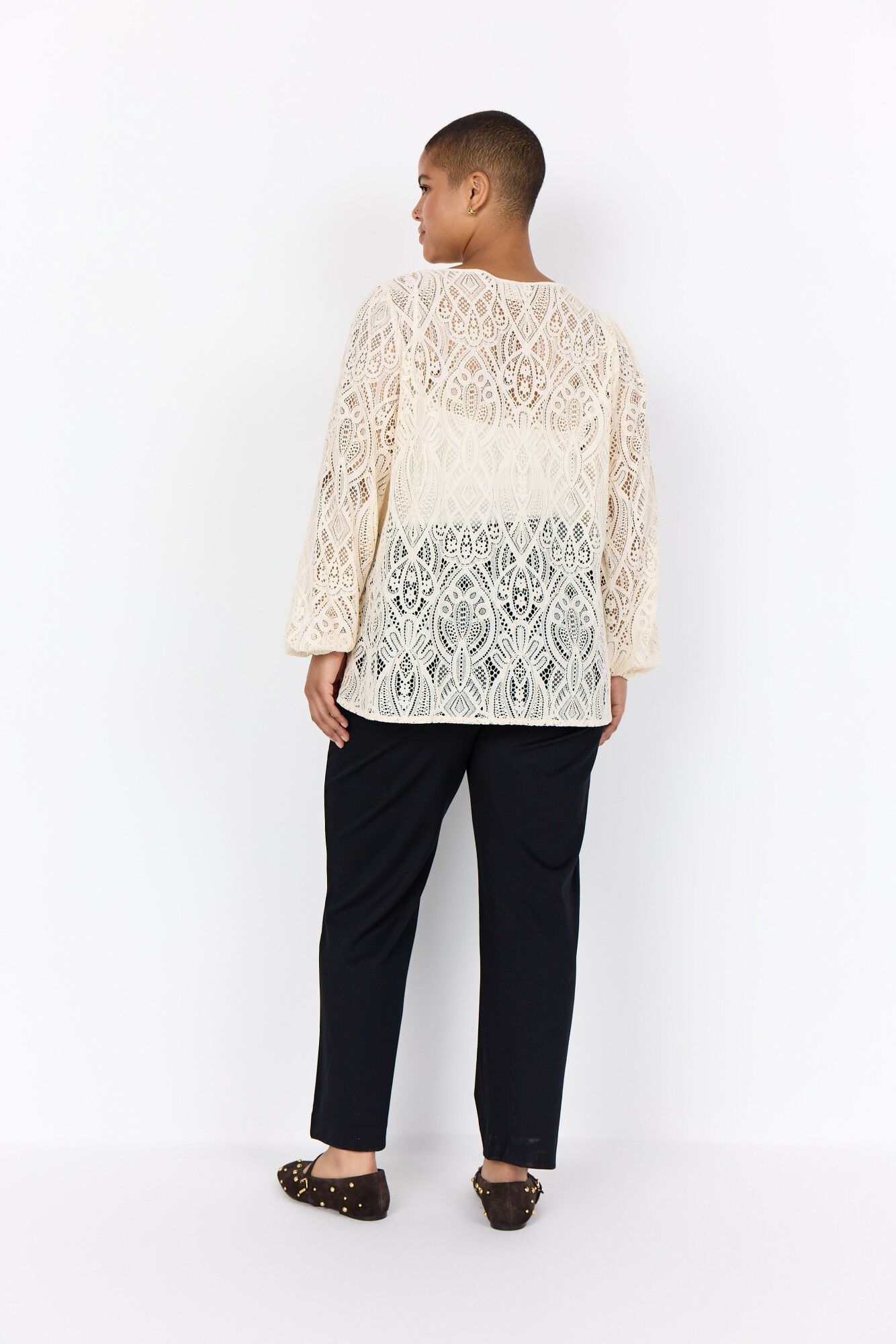 Curvy WA-NELA 2 Bluse Creme