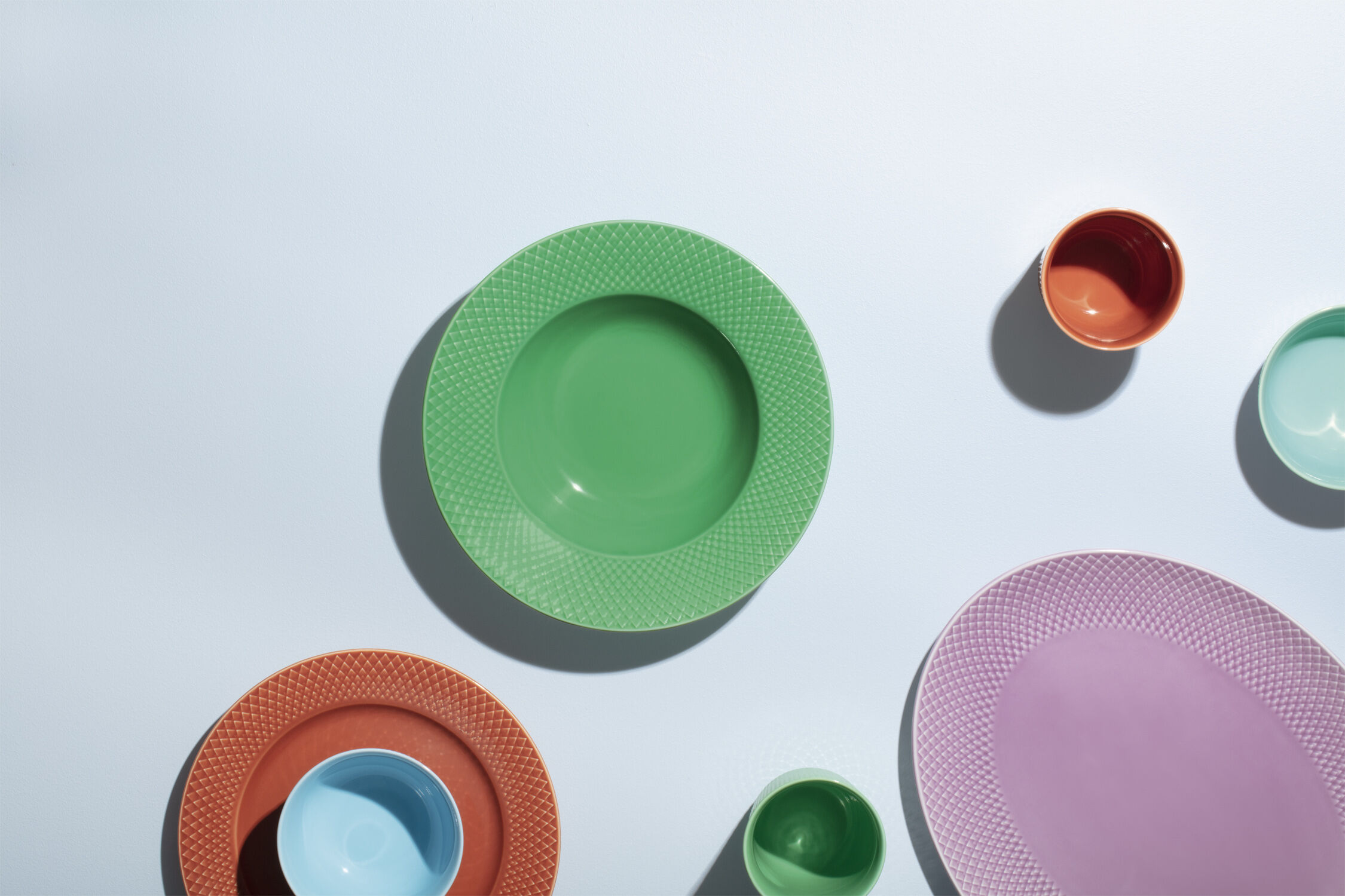 Rhombe Krus 33 cl gr&oslash;n porcel&aelig;n