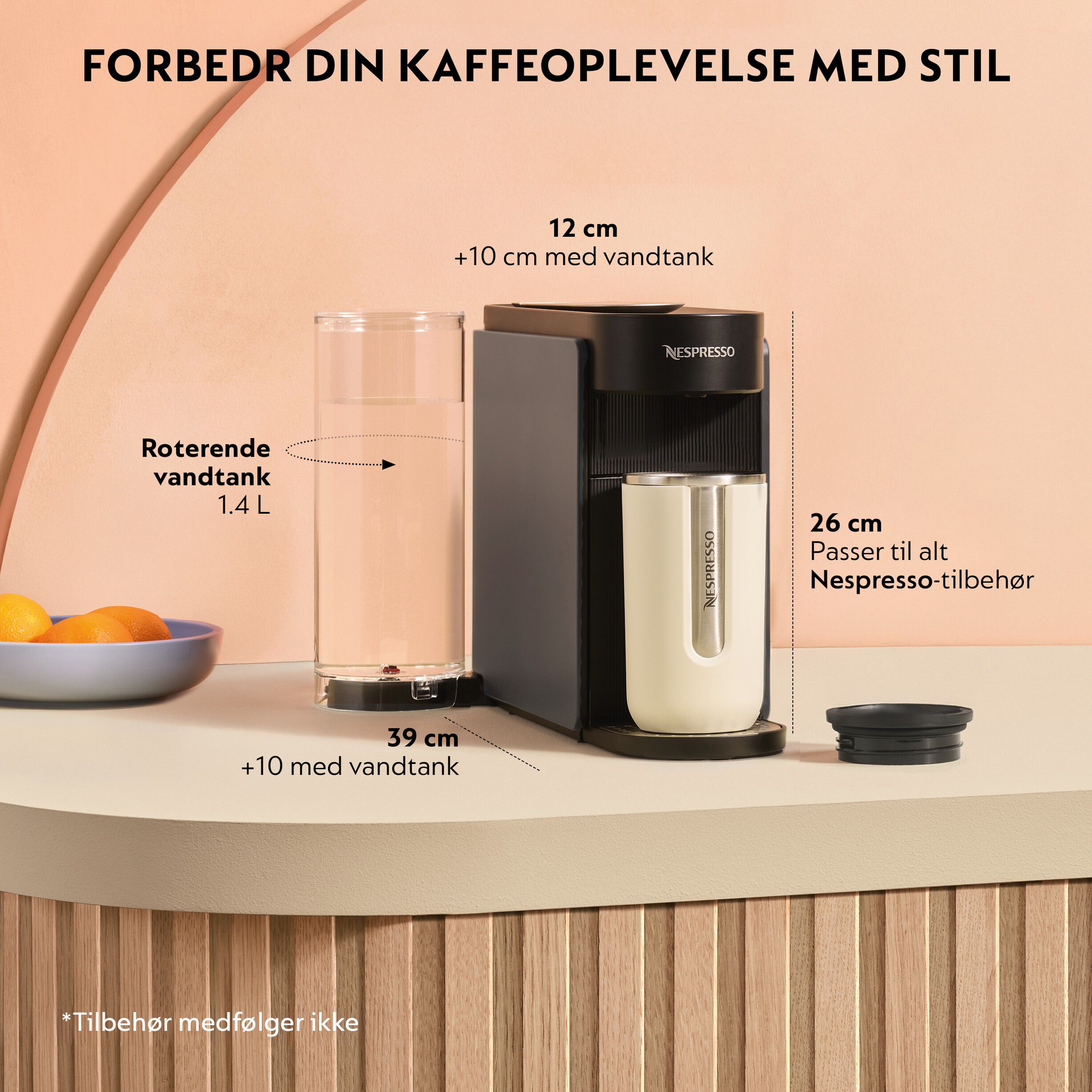 Nespresso Vertuo UP kapselmaskine (Gr&aring;)