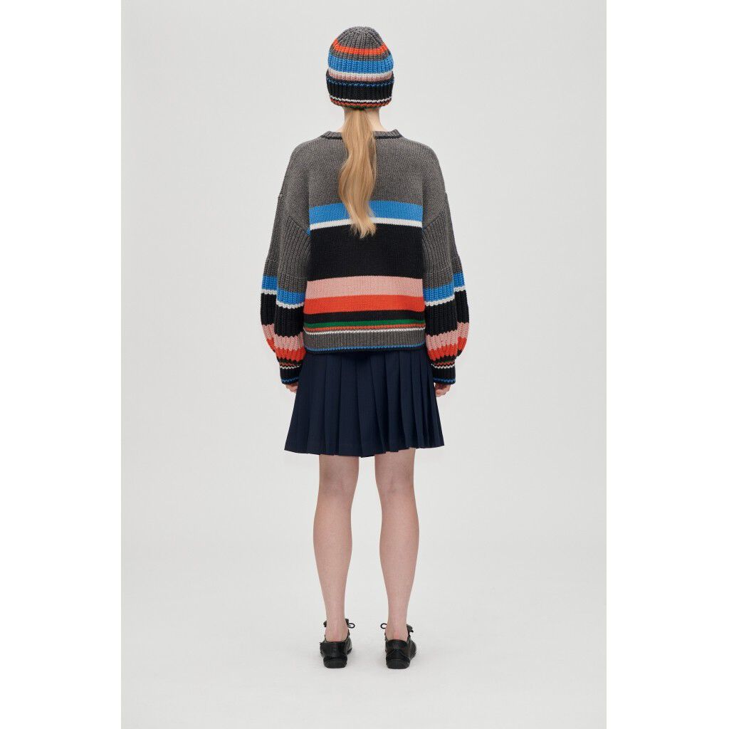 2421 Chunky Cotton Wool, Crewneck Chunky Sleeve Sweater