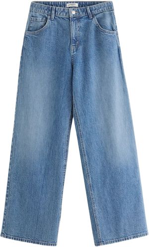 Jeans in cotton denim with a slight
