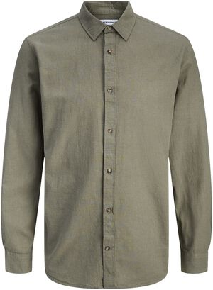 JJESUMMER LINEN BLEND SHIRT L/S SN