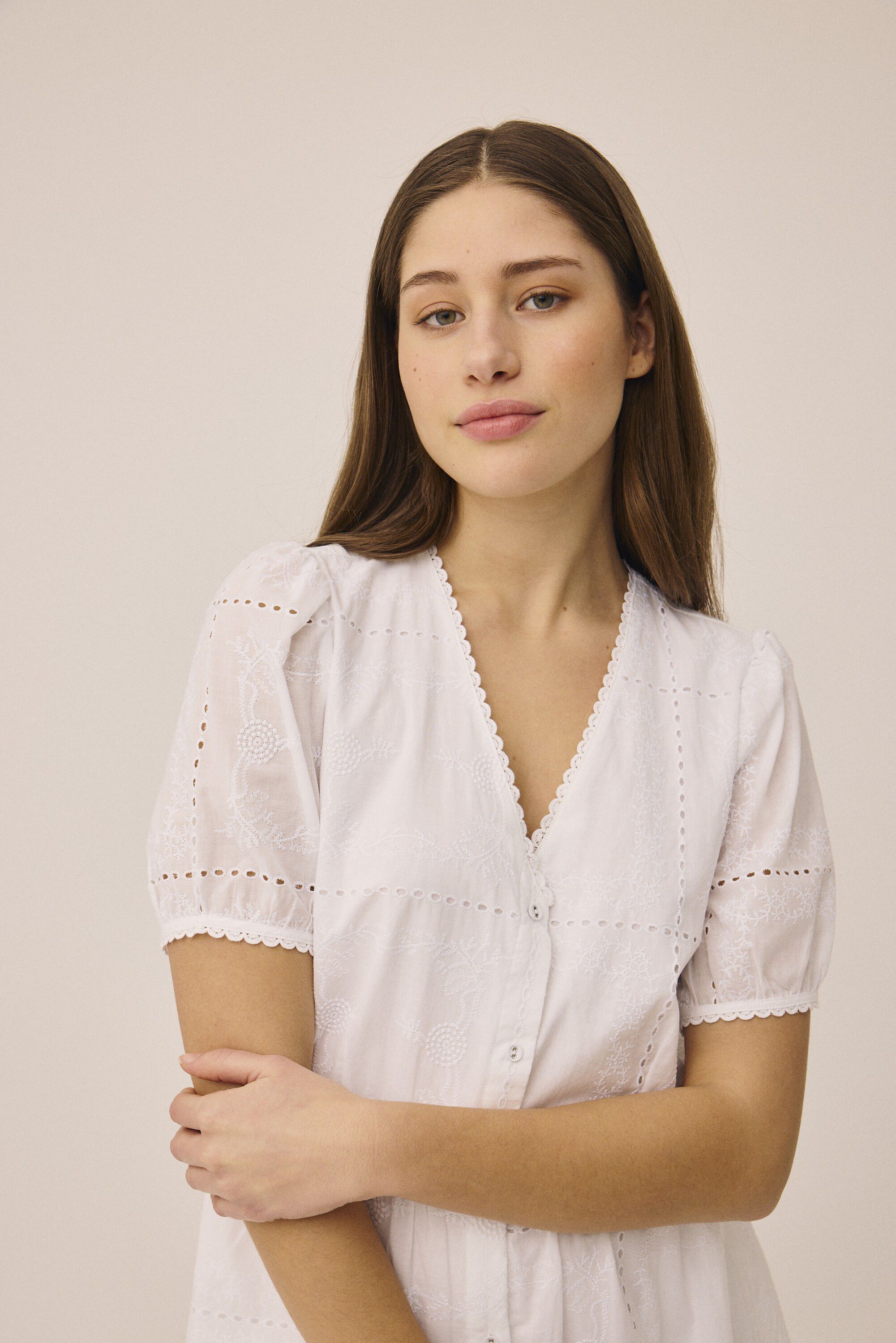 Ivy 3 EMB Dress - 100% Organic Cotton GOTS