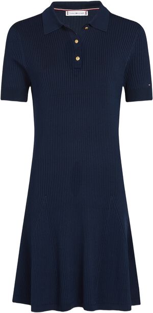 RIB BUTTON F&F POLO SWT DRESS