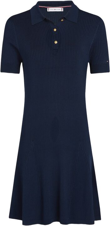 RIB BUTTON F&F POLO SWT DRESS