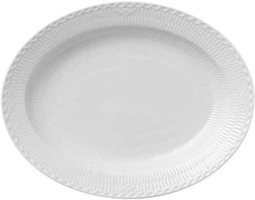 Hvid Halvblonde 36,5 cm. fad