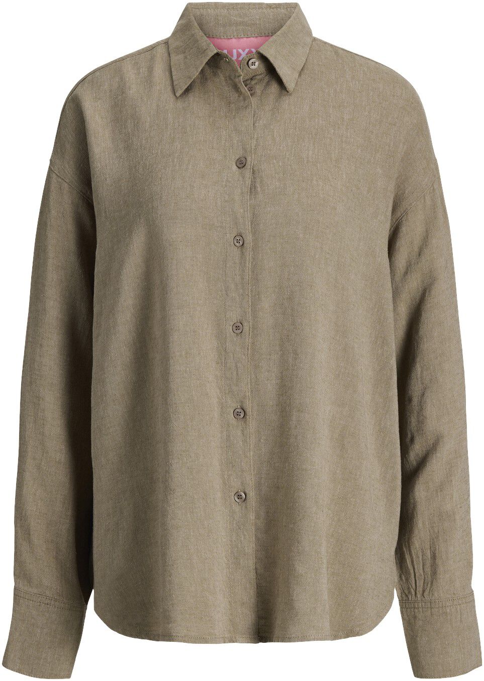 JXALMIRA LINEN BLEND LS SHIRT WVN L