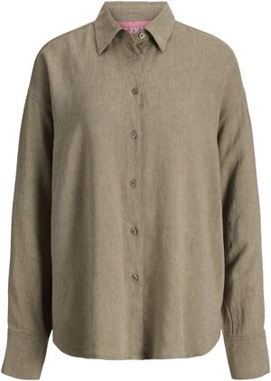 JXALMIRA LINEN BLEND LS SHIRT WVN L