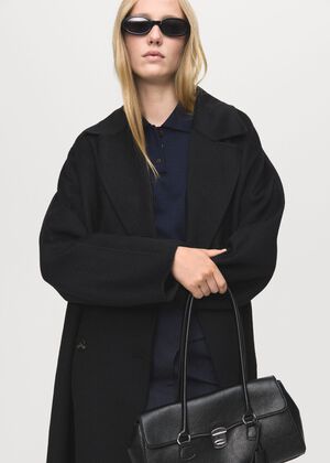 Handmade oversized wool coat