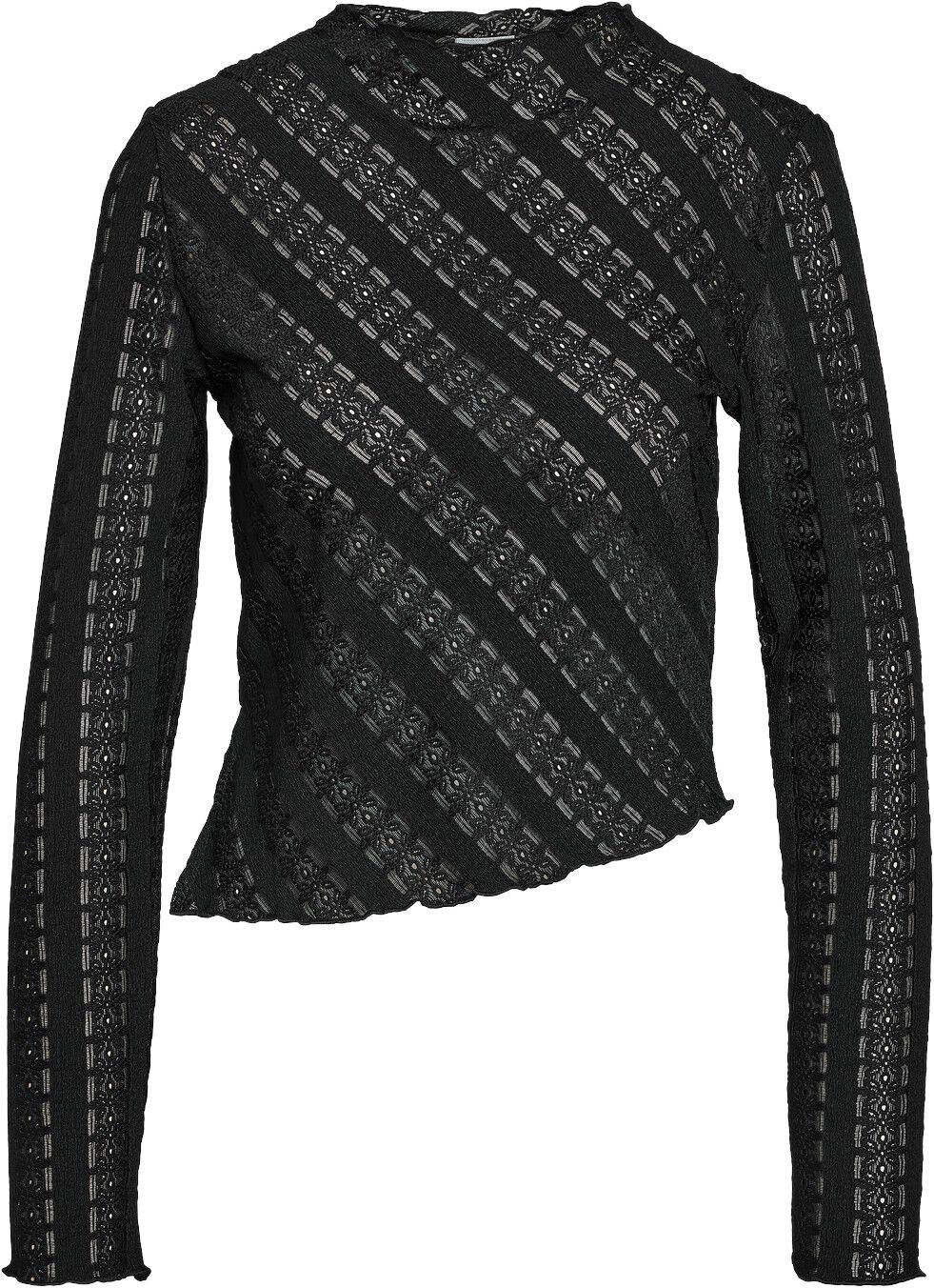 NMKAMI L/S LACE TOP JRS FWD