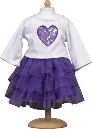 TYLSKØRT M/BLUSE 45 cm