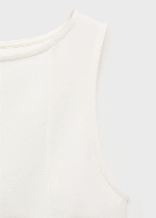 A-line boat neck top