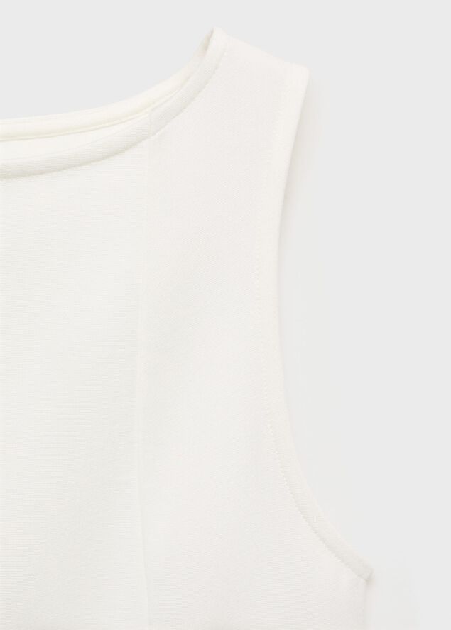 A-line boat neck top