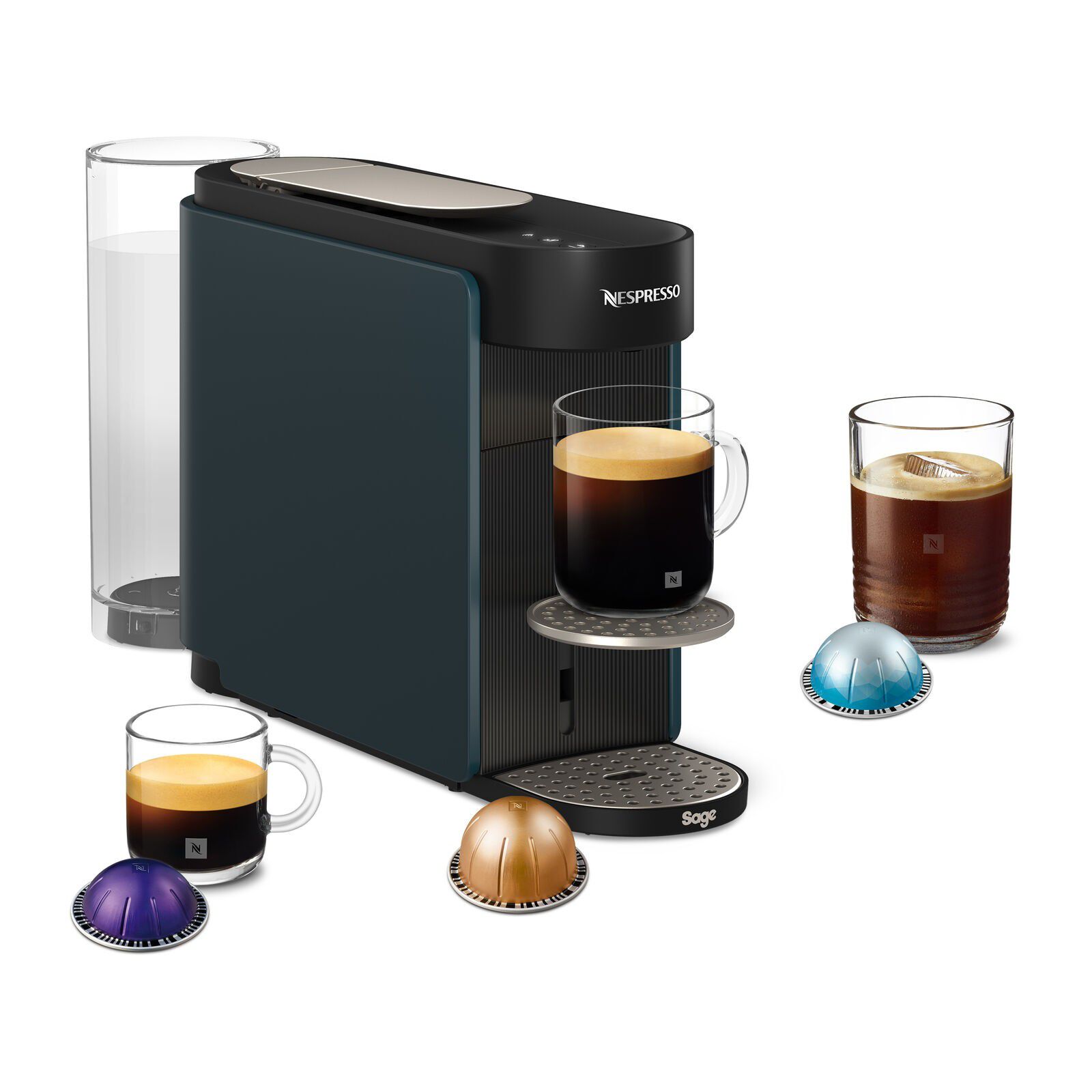 Sage SNV620BLU Nespresso Vertuo Up Capsule machine Blue