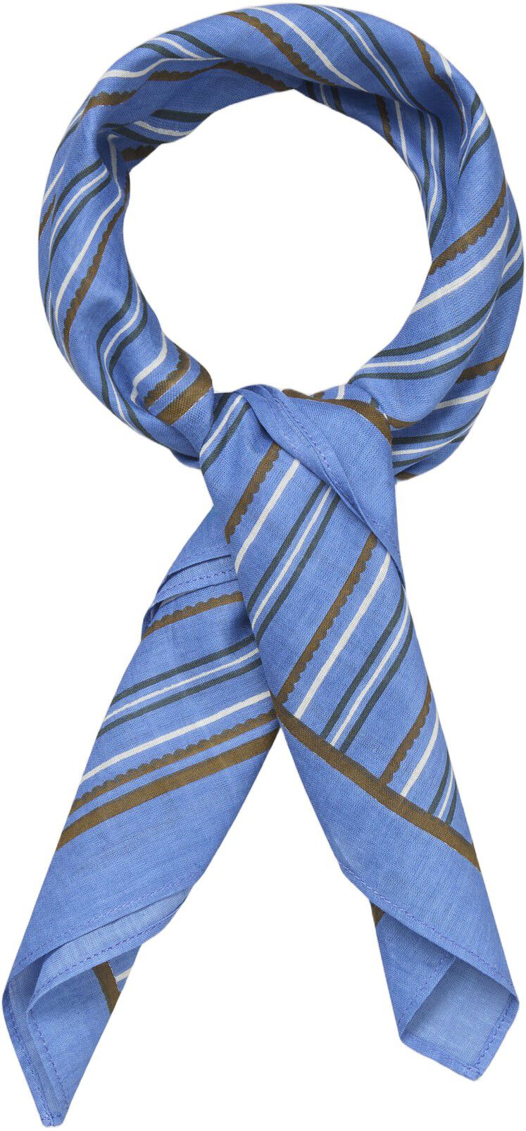 Scallopia Striped Cotta Scarf