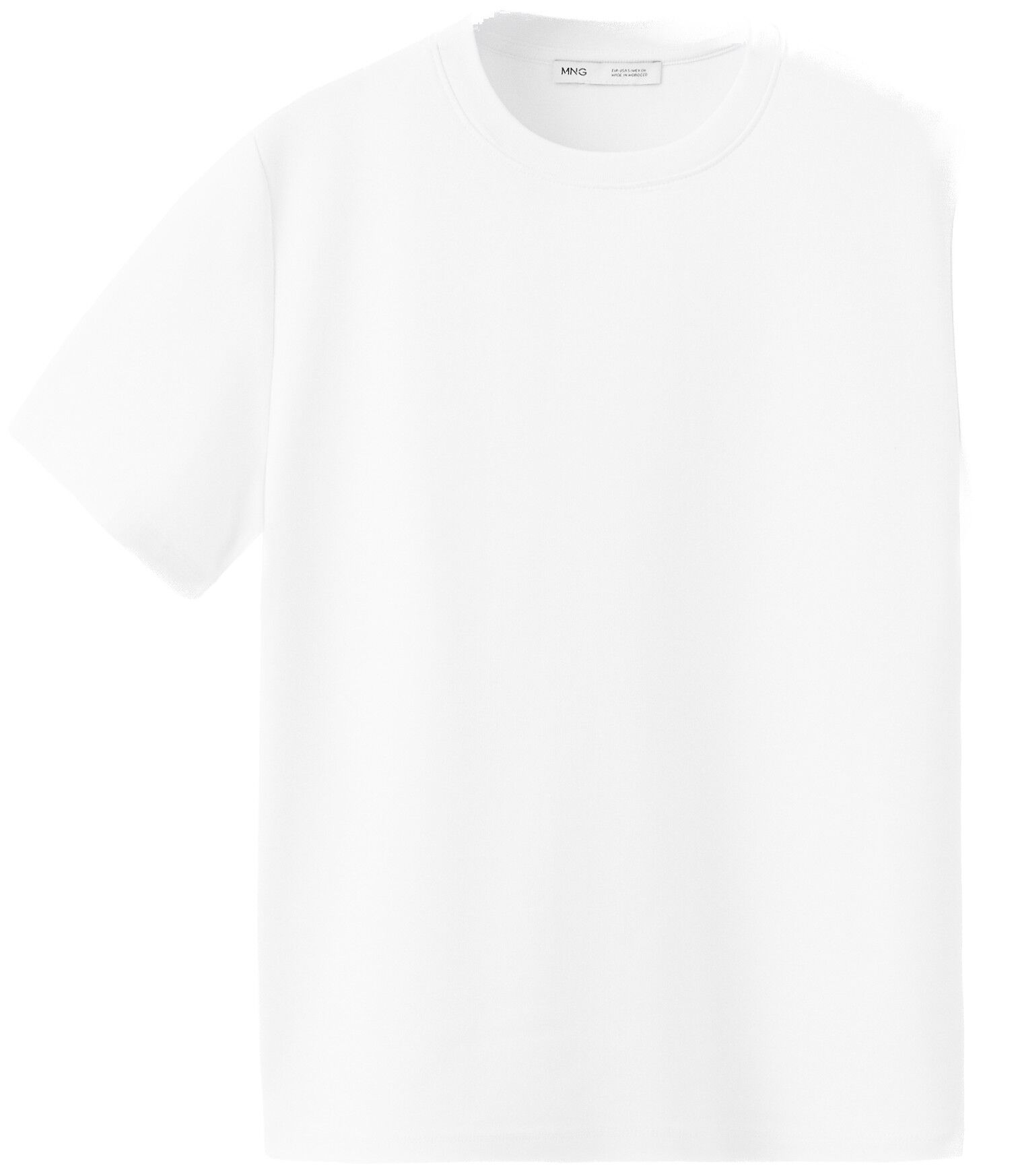 Rounded neck cotton t-shirt