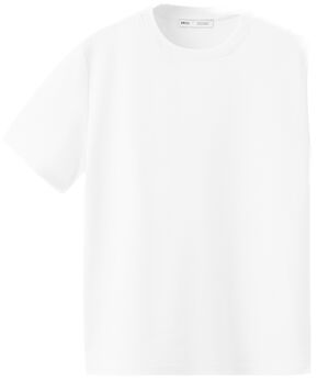 Rounded neck cotton t-shirt