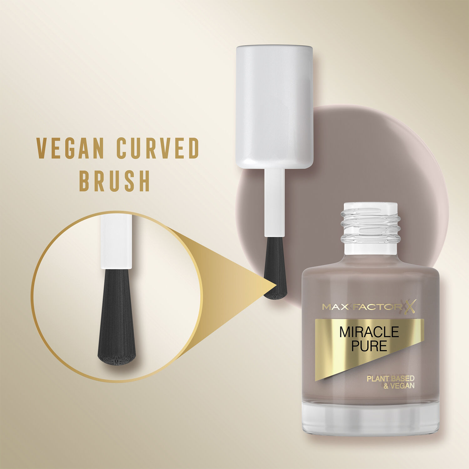 Max Factor Miracle Pure Nail Polish, 812 Spiced Chai, 1. 85 g