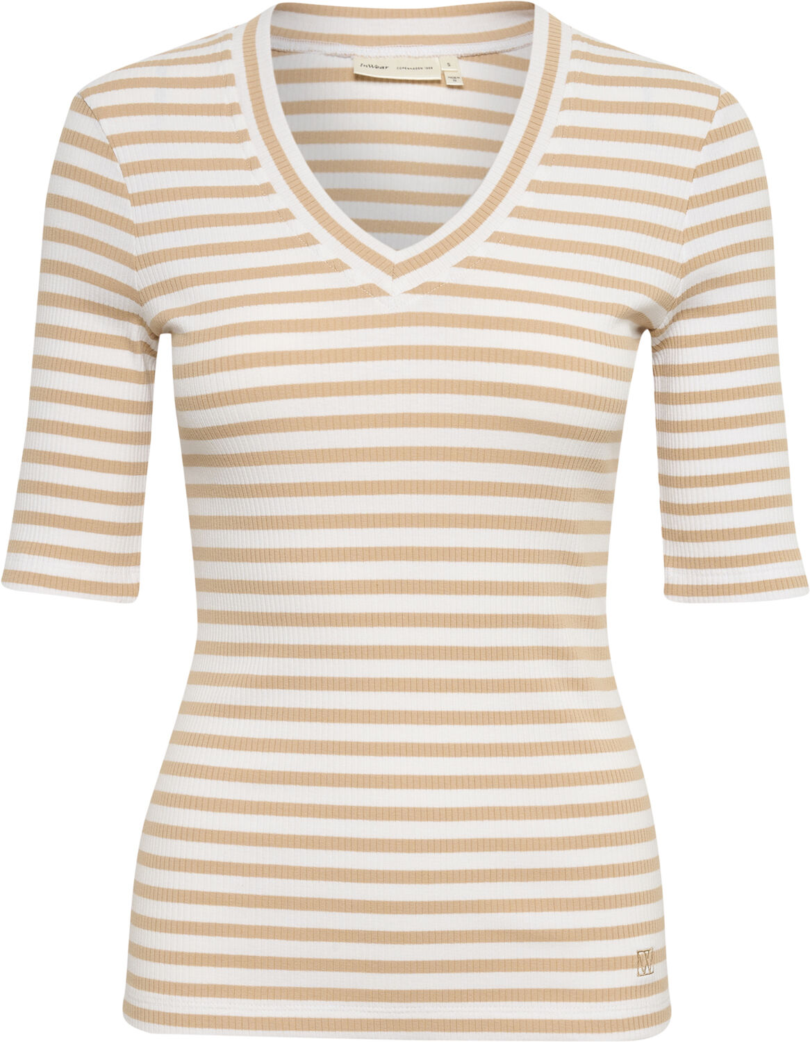 DagnaIW Striped V T-Shirt