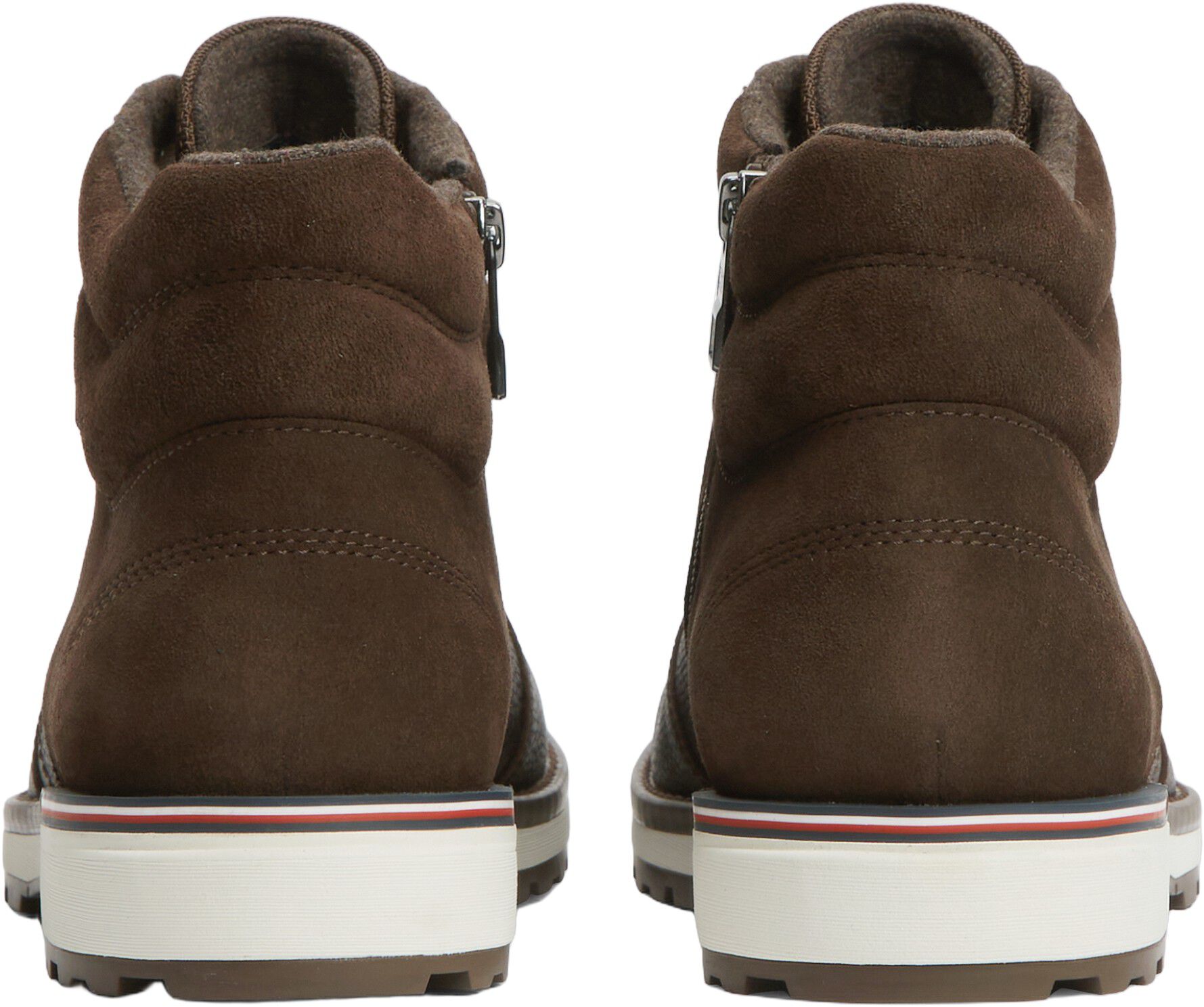 Leather Outdoor Cleat Mixed Texture Boots
