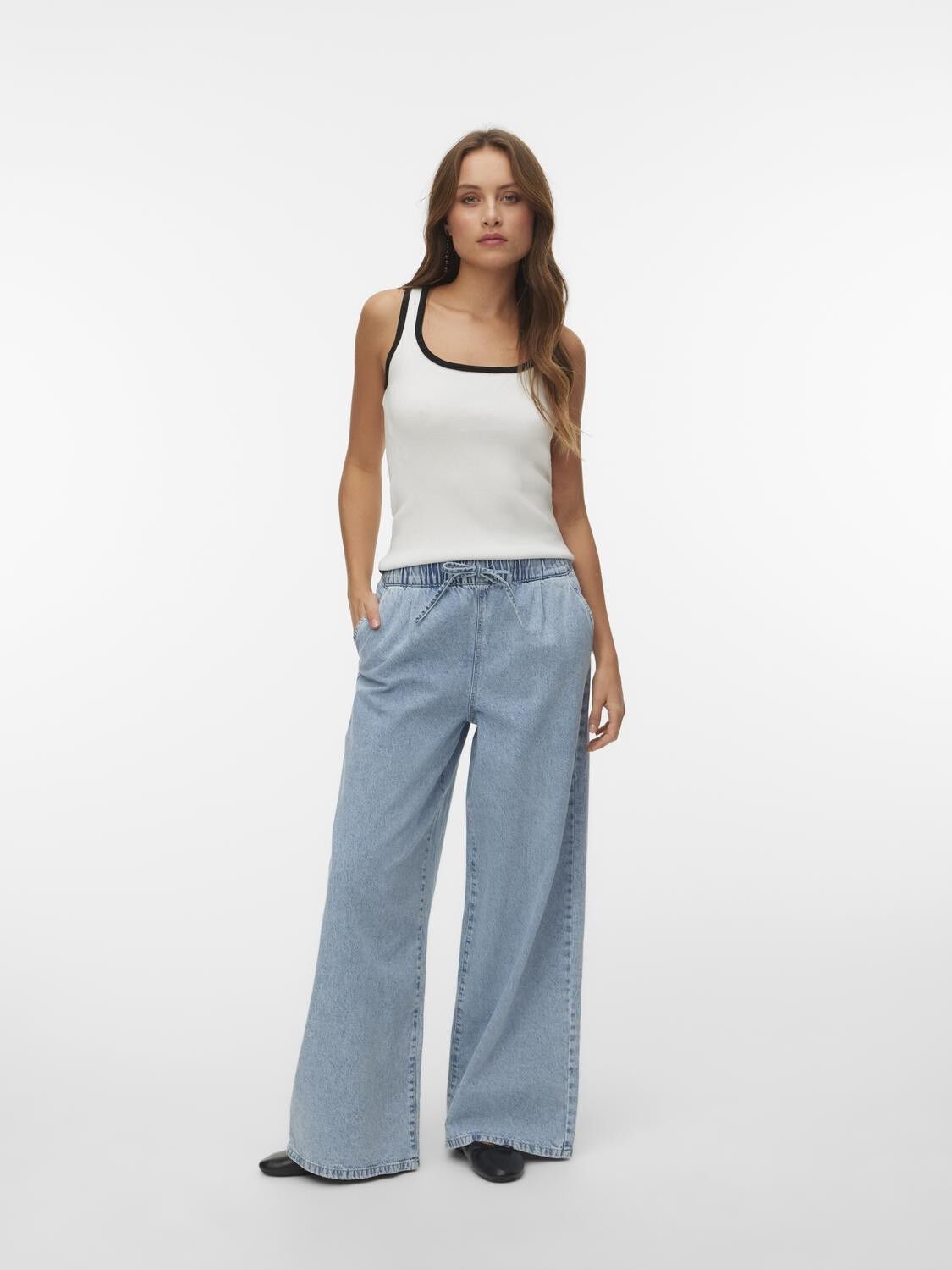 AWALICE SL U-NECK KNIT TOP