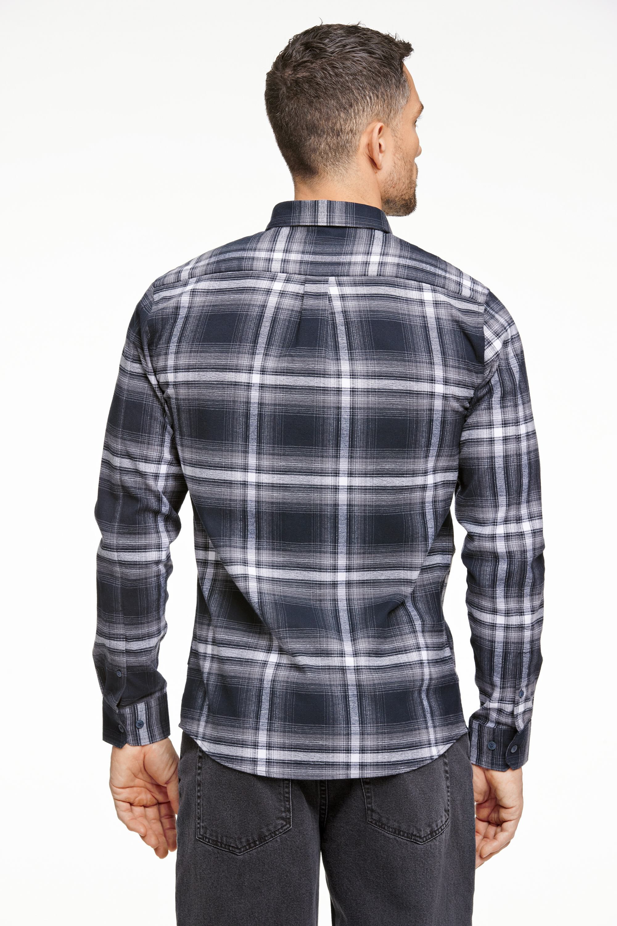 Brushed checked shirt L/S