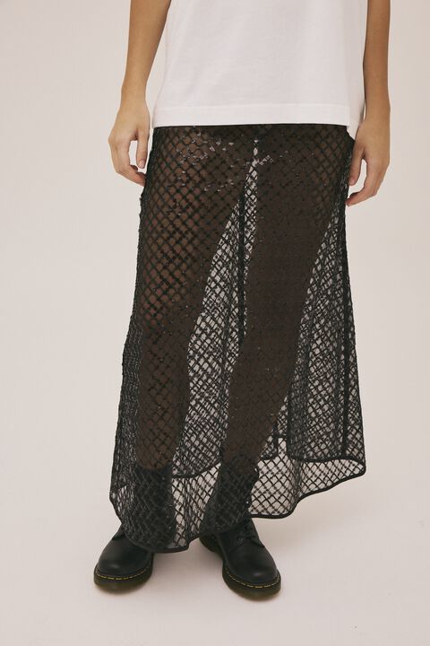 Hailey 2 nederdel med palietter