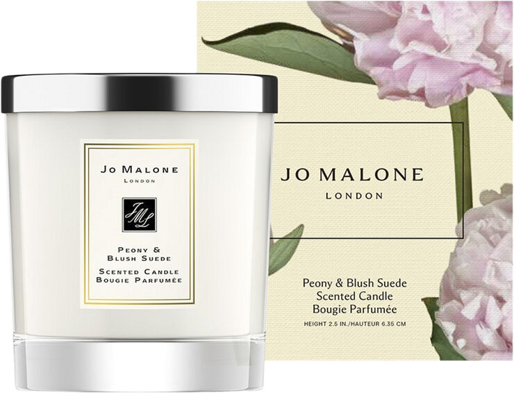 Peony & Blush Suede Scented Classic Candle