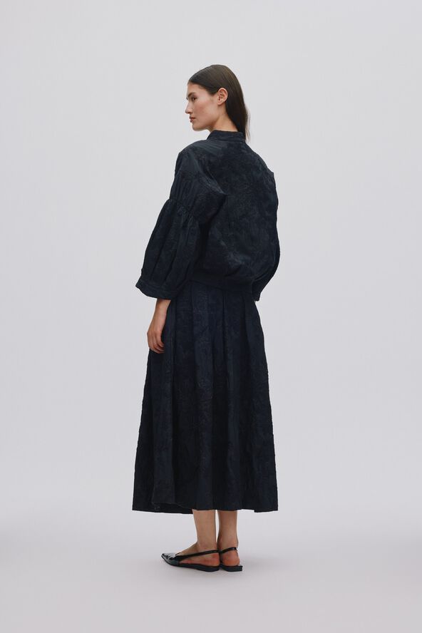 Clipped jacquard full skirt - Bisha