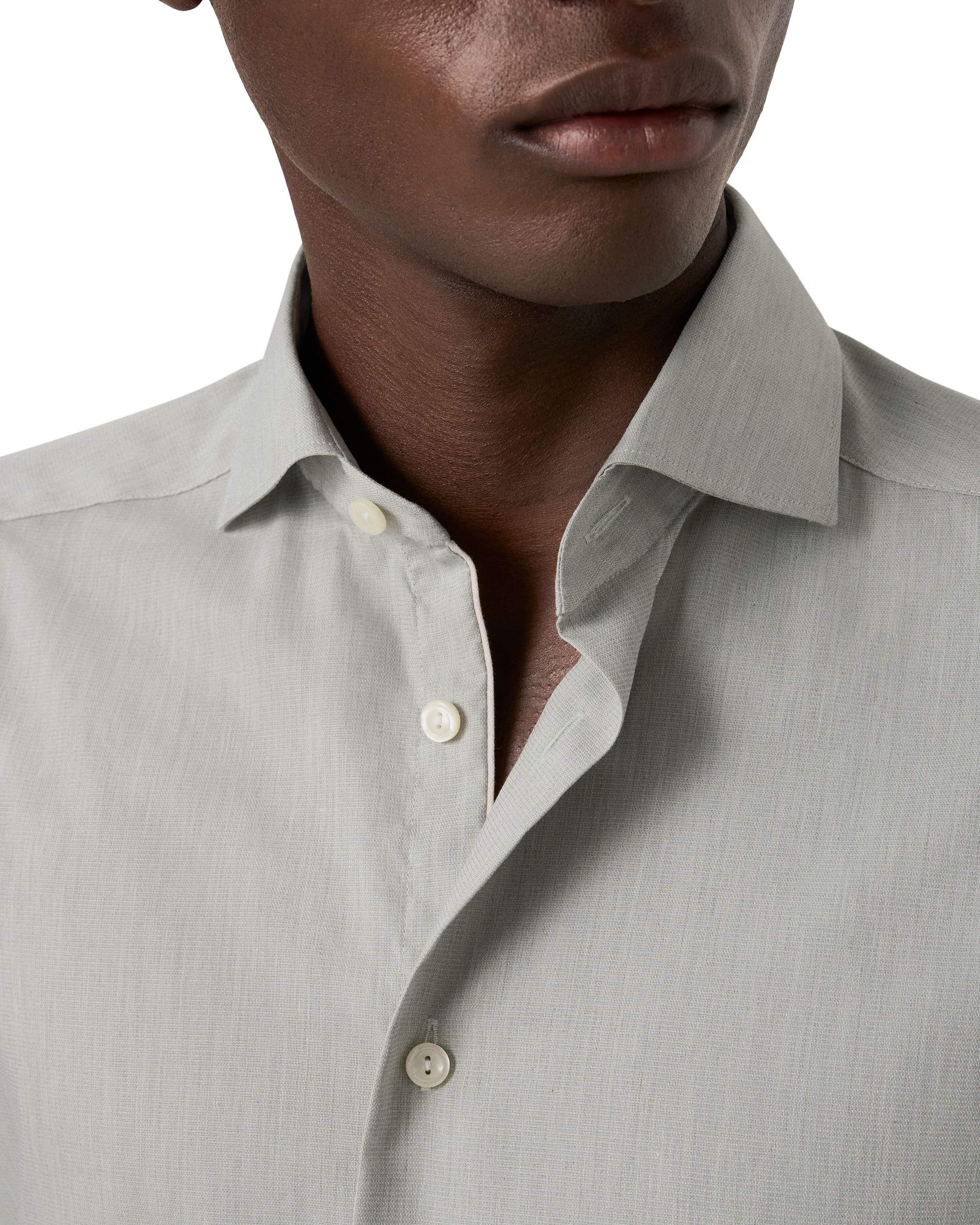 Contemporary Fit Solid Twill Shirt
