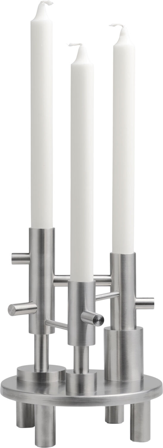 Lysestage Stor rustfrit st&aring;l