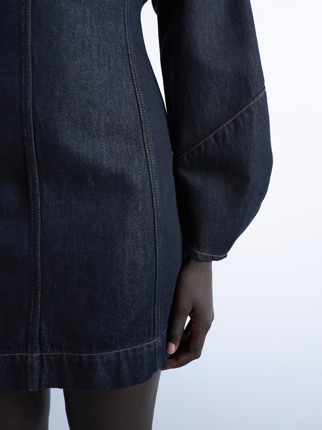 TSLIANA MINI DENIM DRESS - COTTON BLEND