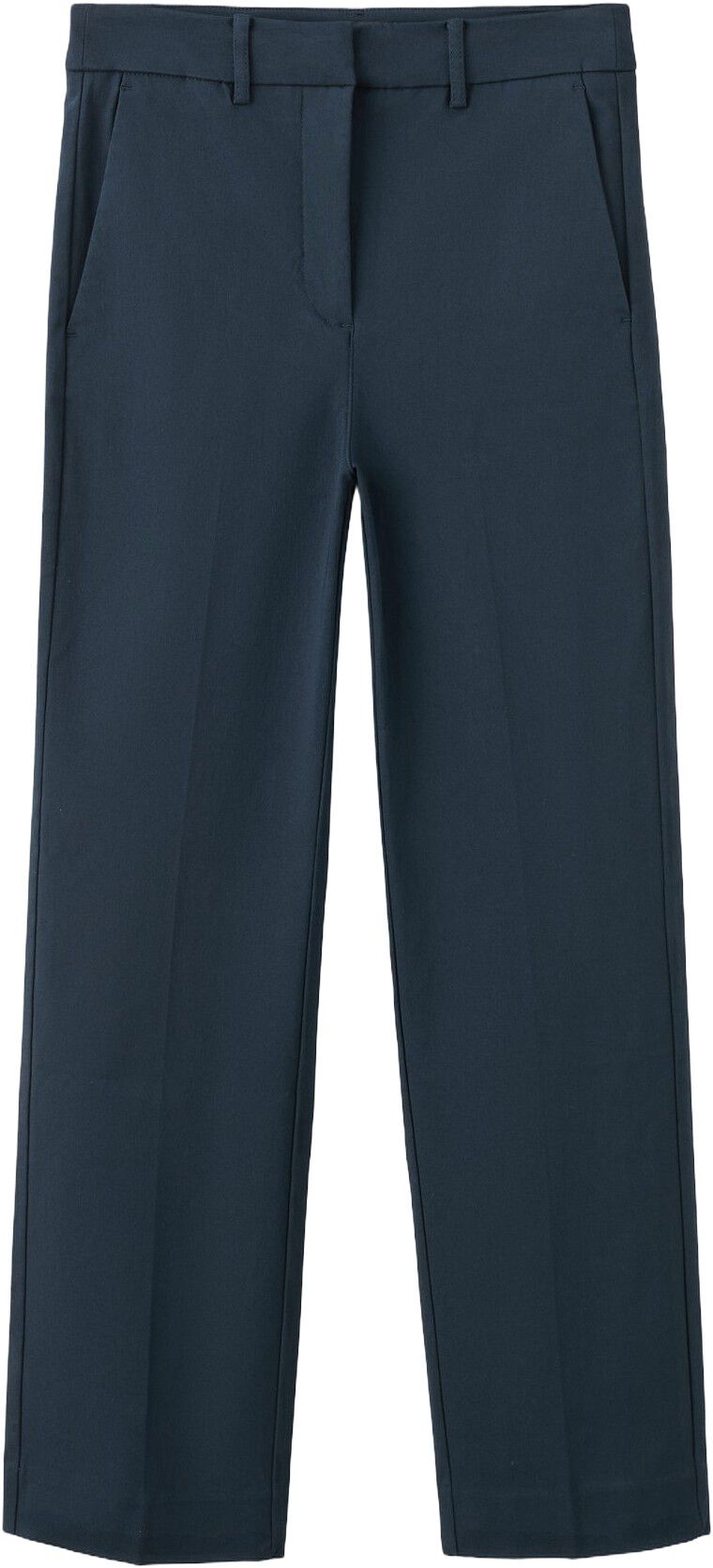 Straight-cut crop trousers