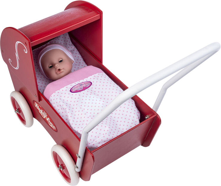 MY BABY LOVE MY BABY RØD TRÆDUKKEVOGN | Magasin.dk