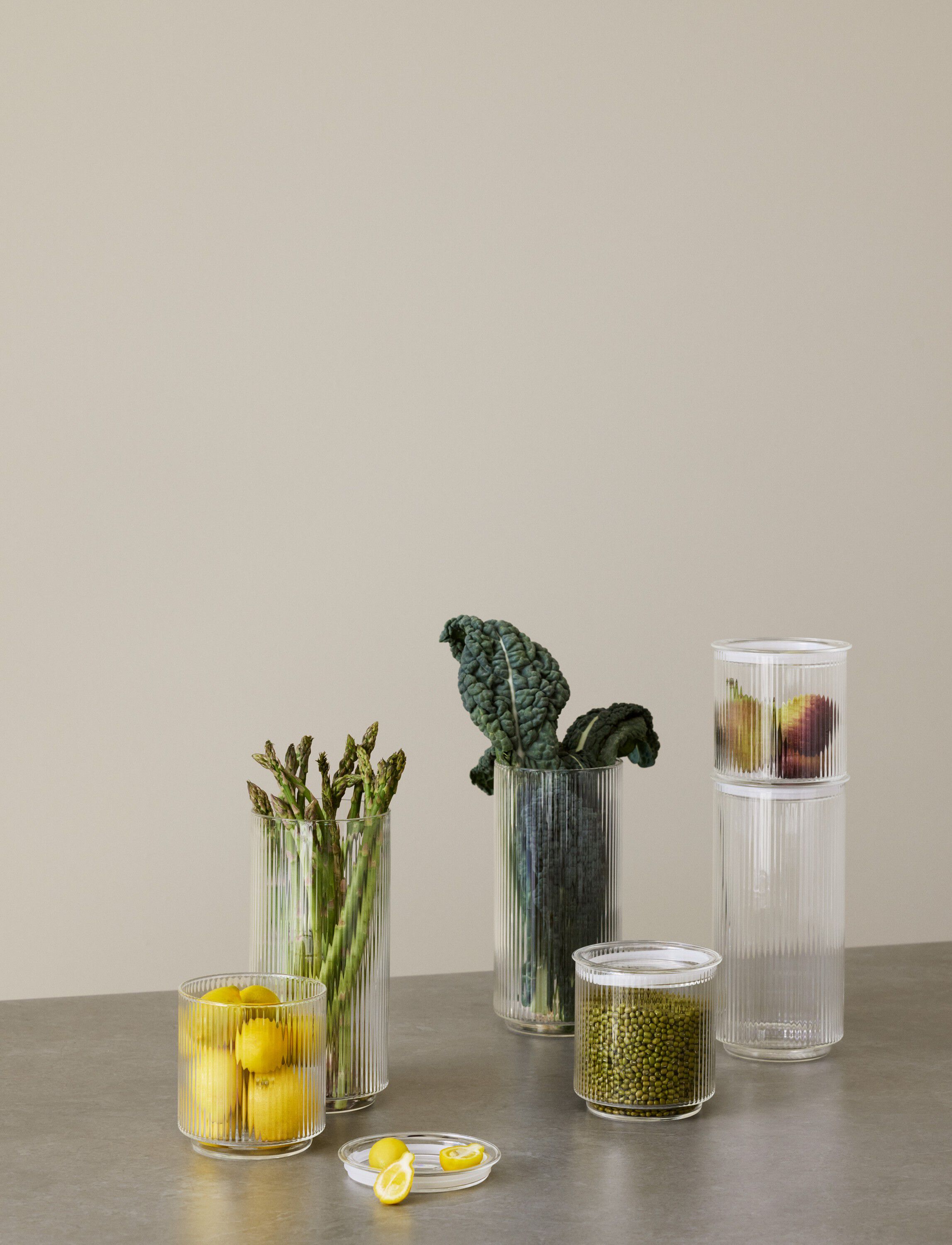 Pilastro opbevaringskrukke 0.6 l. clear