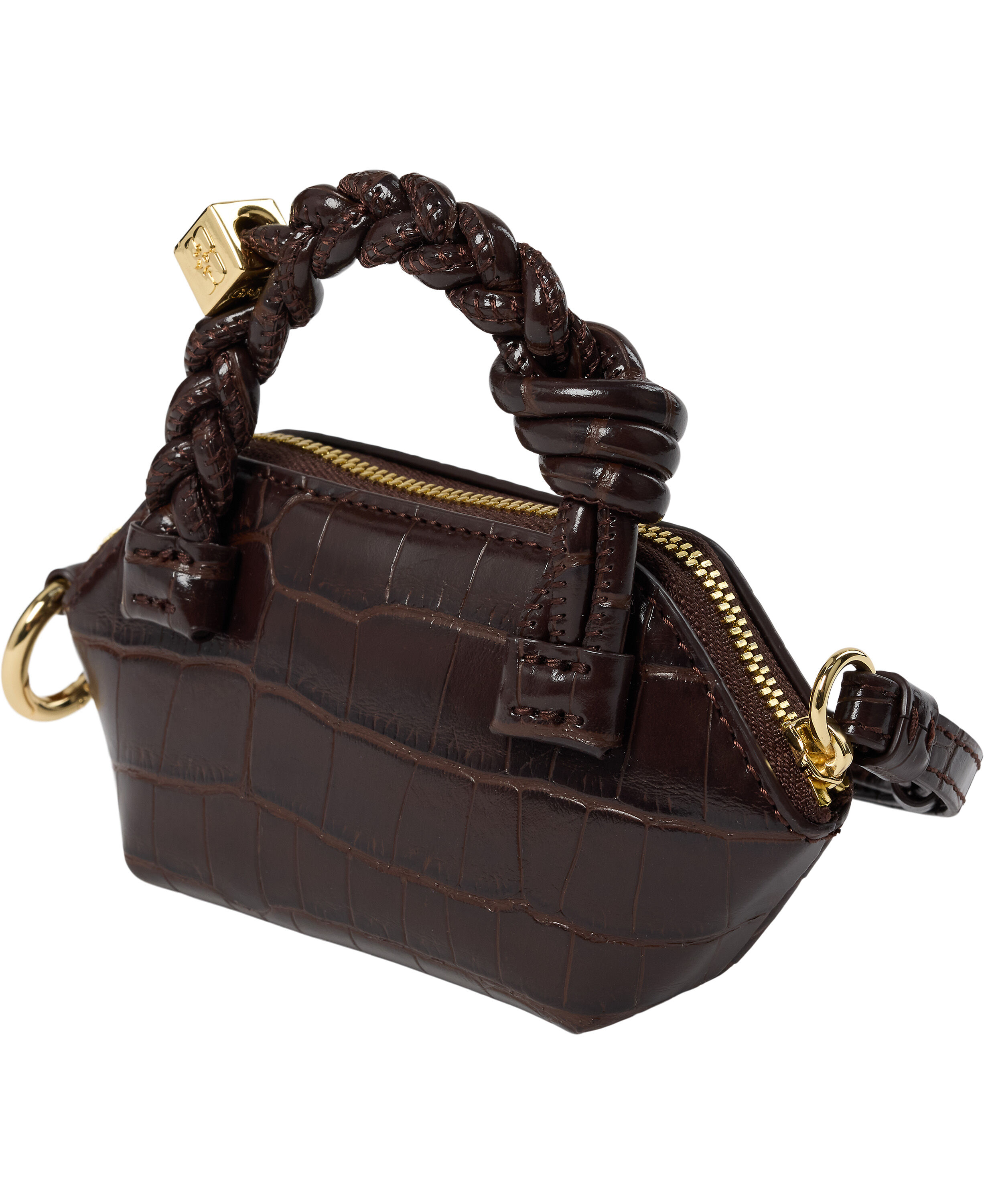 Ganni Bou Bag Nano Croco