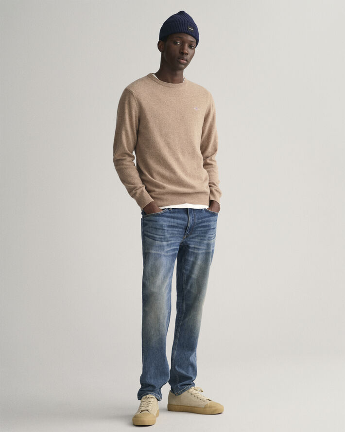SUPERFINE LAMBSWOOL C-NECK