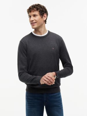 Flag Embroidery Crew Neck Jumper