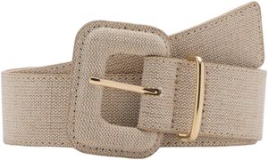 Cotton and linen mix belt